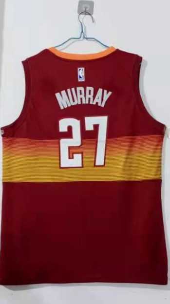 Men Denver Nuggets 27 Murray red Game Nike NBA Jerseys